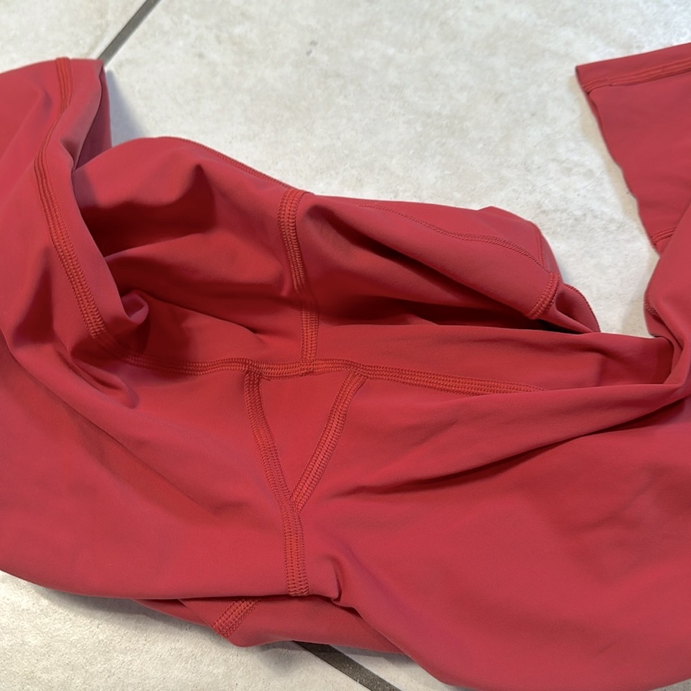 Lululemon Fast & Free Crop II‎ *Nulux 19" Persian Red - Picture 11 of 14